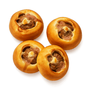 Пирожки открытые с мясом